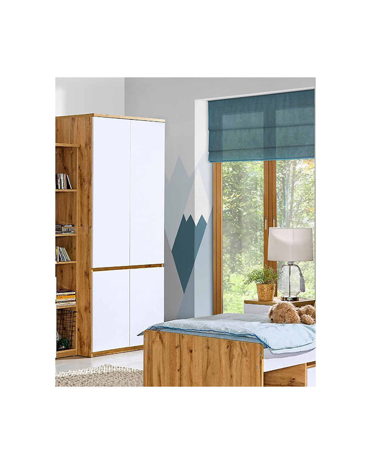 Kleiderschrank Drehtürenschrank Arcca 80cm 4-türig Farbe wählbar