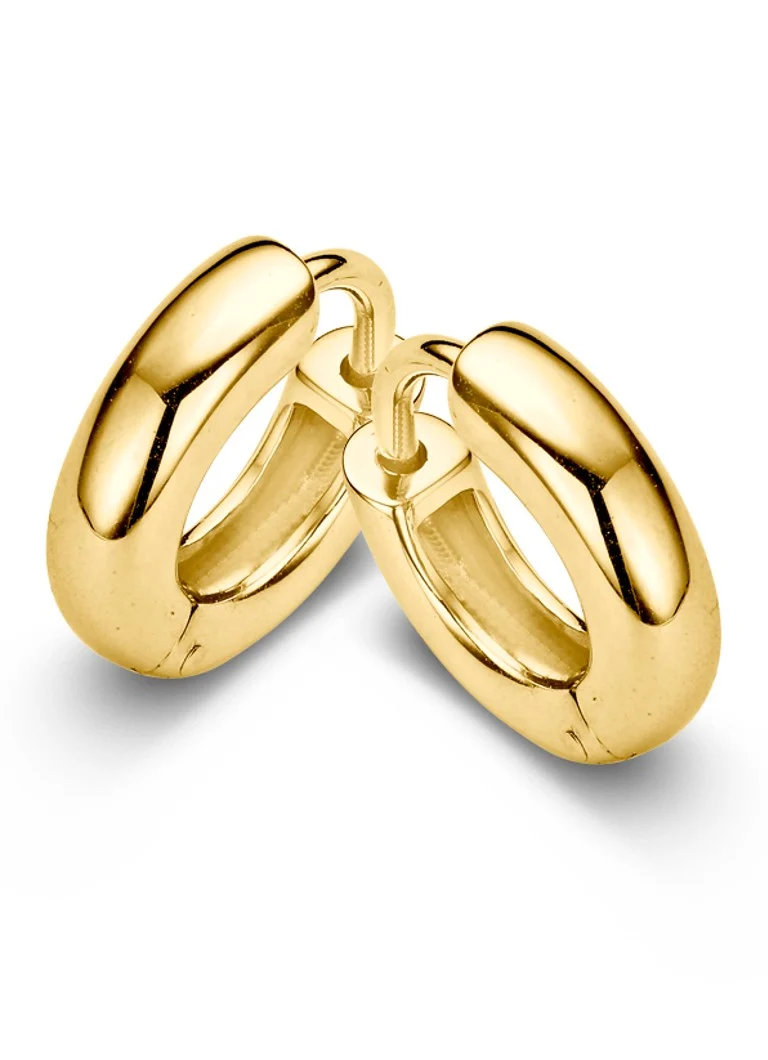 Σκουλαρίκια Casa Jewelry Frankfurter επιχρυσωμένα με χρυσό