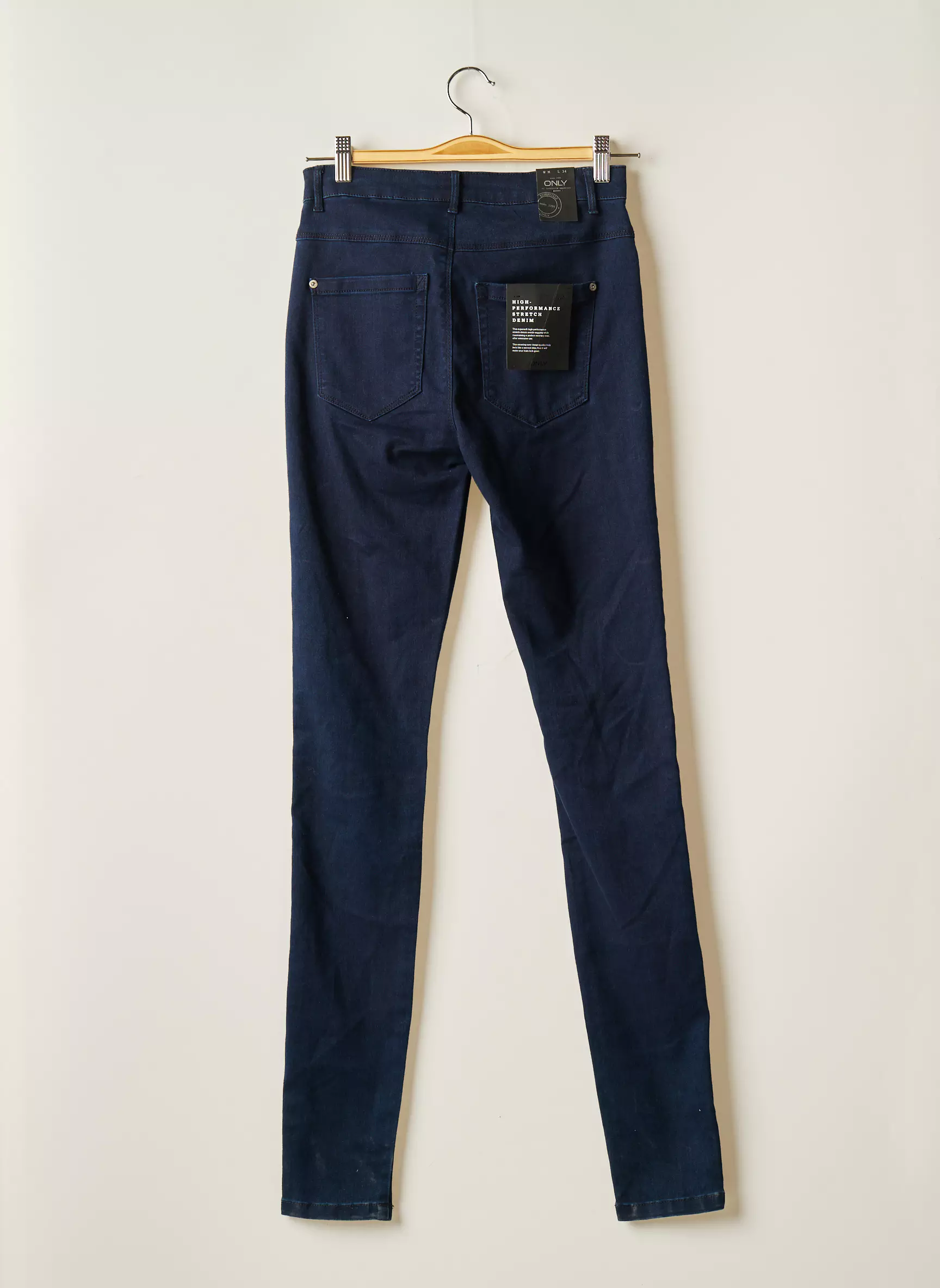 Only Pantalons Slim Femme couleur bleu