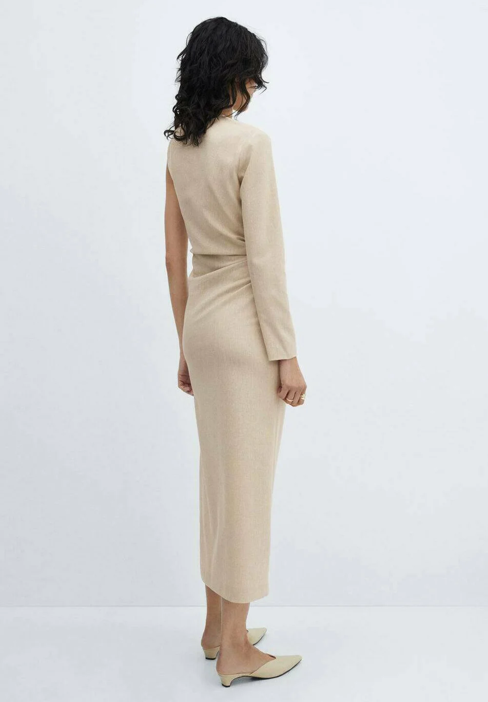 Vestido tubo de mango