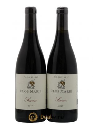 Pic Saint-Loup Clos Marie Cuvée Simon Christophe Peyrus et Françoise Julien  2017 - Lot de 2 Bouteilles