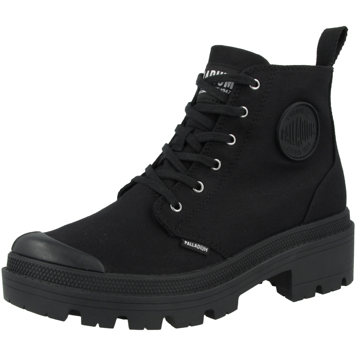 Palladium Pallabase Twill Schnürboots schwarz