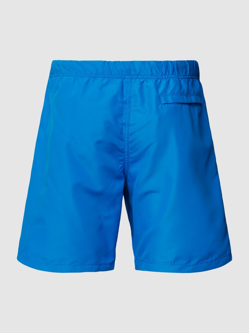 Badehose mit Label-Detail in royalblau