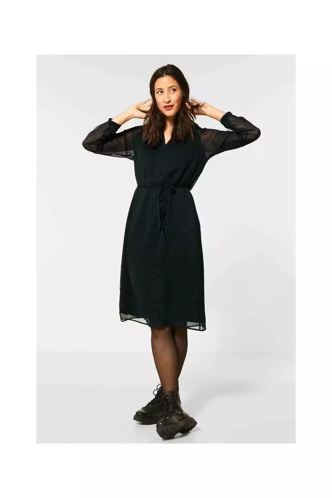 Street One Robes Mi Longues Femme couleur vert