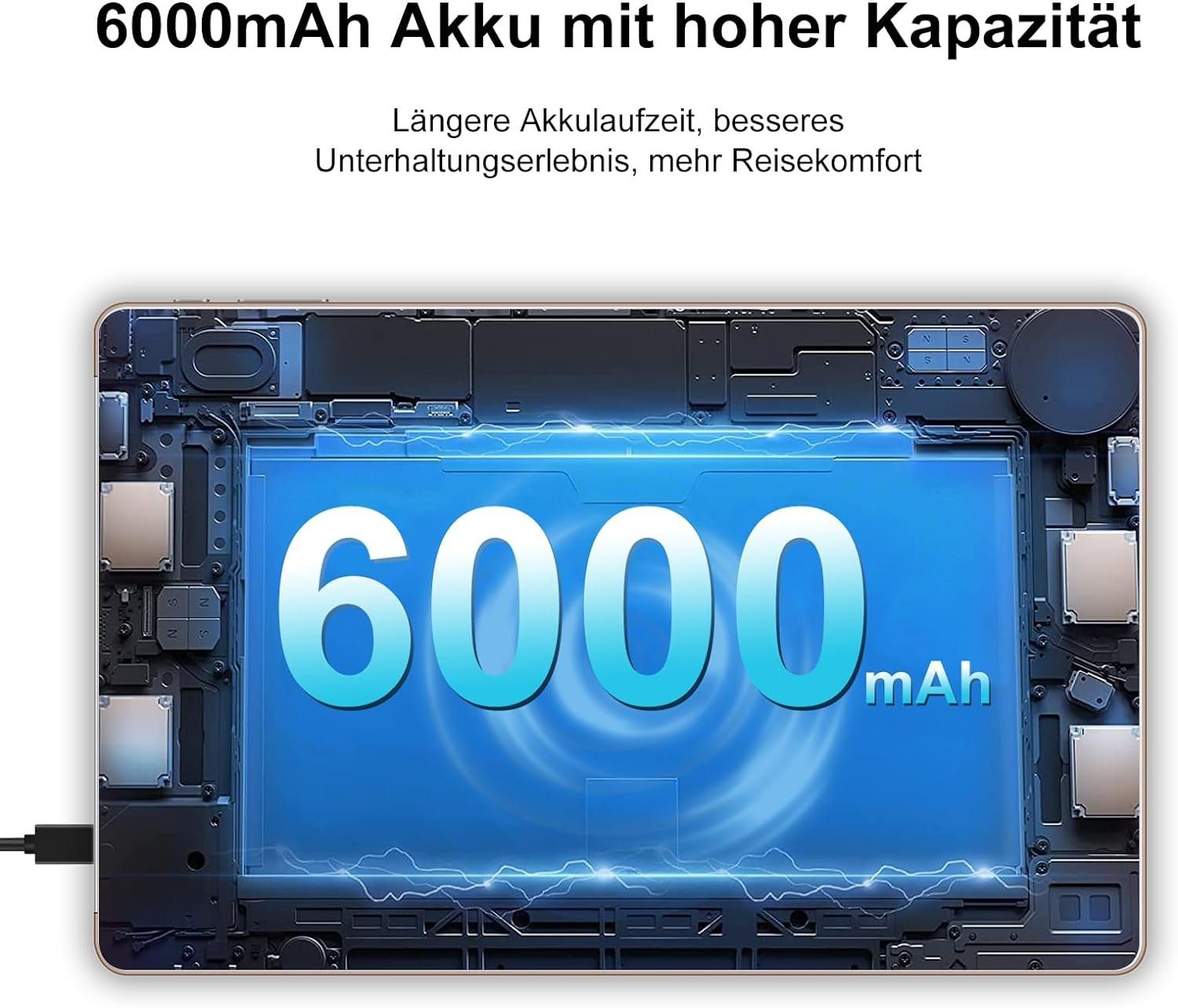 YESTEL 10GB RAM (Erweiterbar auf 1TB) Tablet (10