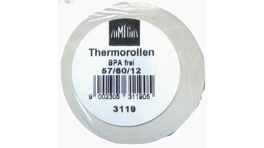 Thermorolle 57/62/12mm 50m 5 Rollen