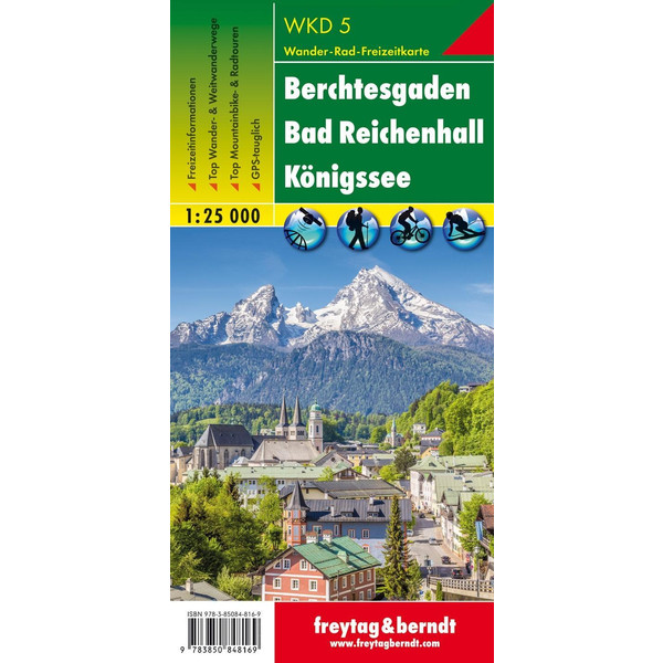 Berchtesgaden, Bad Reichenhall, Königssee 1 : 25 000. WKD 5 - Wanderkarte