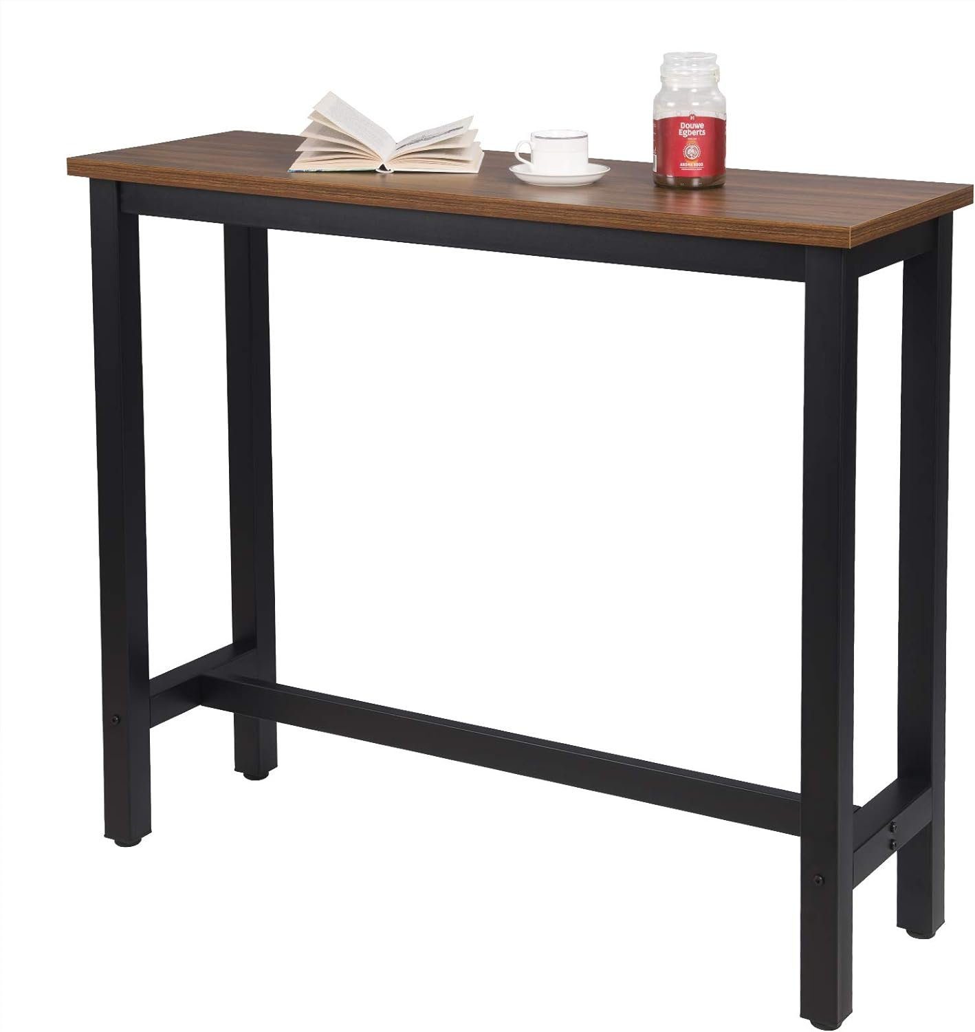Woltu Bartisch (1-St), Metallgestell, Tischplatte aus MDF, 120x40x100cm