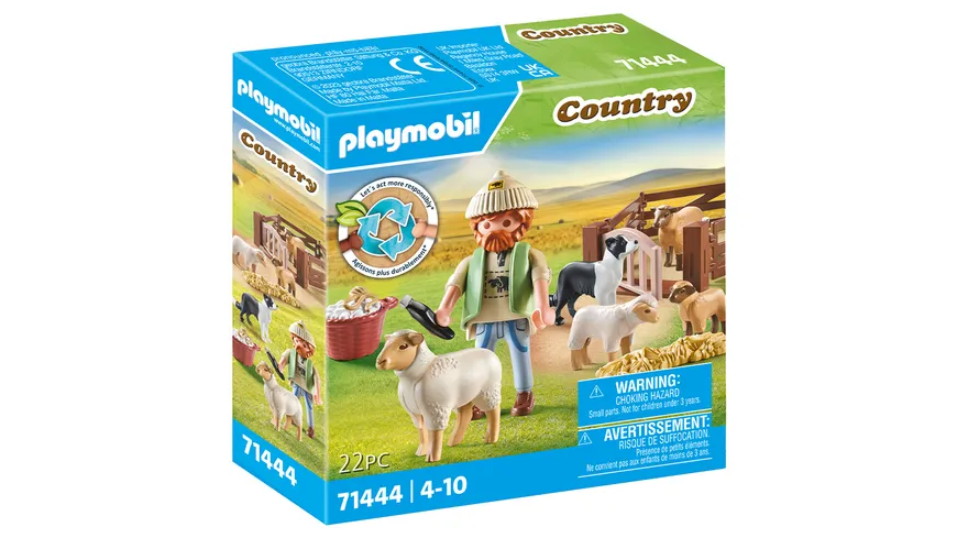 PLAYMOBIL 71444 - Country - Junger Schäfer mit Schafen