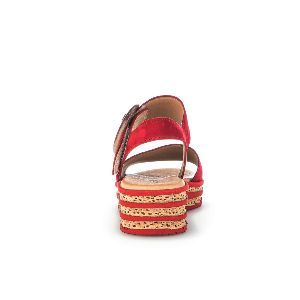 Gabor fashion Plateau Sandale rot