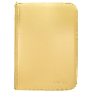 UP - Vivid 4-Pocket Zippered PRO-Binder - Yellow