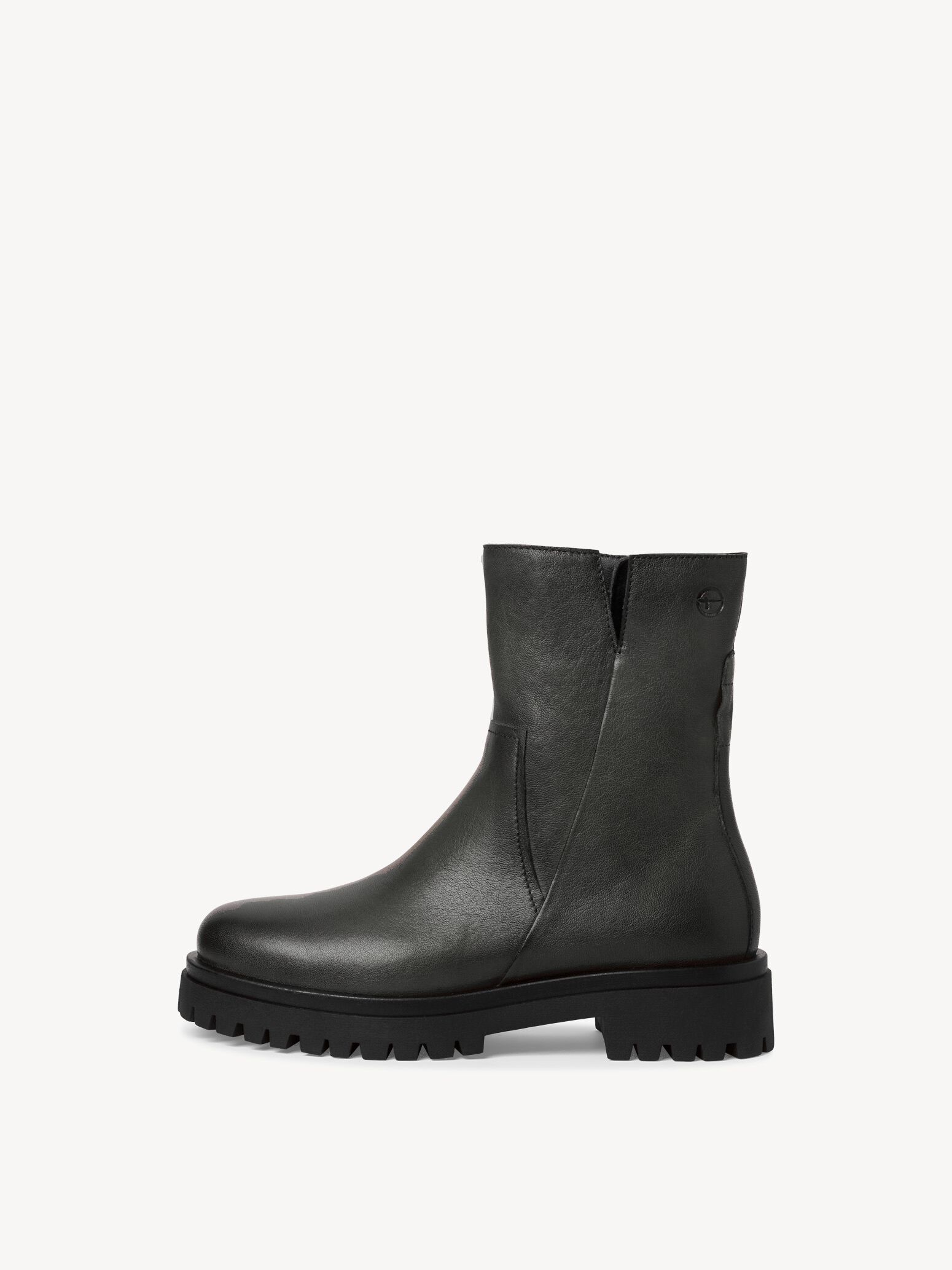 Bottine en cuir - gris