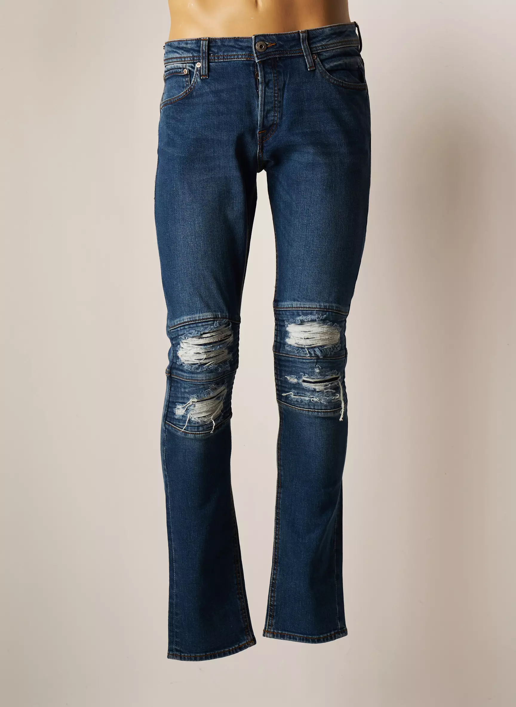 Jack Jones Jeans Coupe Slim Homme couleur bleu