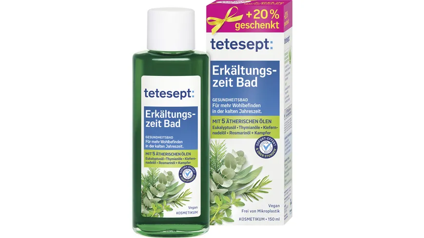 tetesept Gesundheitsbad Erkältungszeit Bad 125 ml