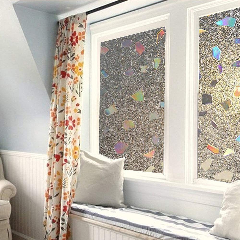 Fensterfolie Fensterfolie Blickdicht Selbsthaftende,Sichtschutzfolie 120x200cm, Devenirriche
