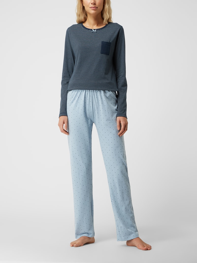 Pyjama aus Jersey in offwhite