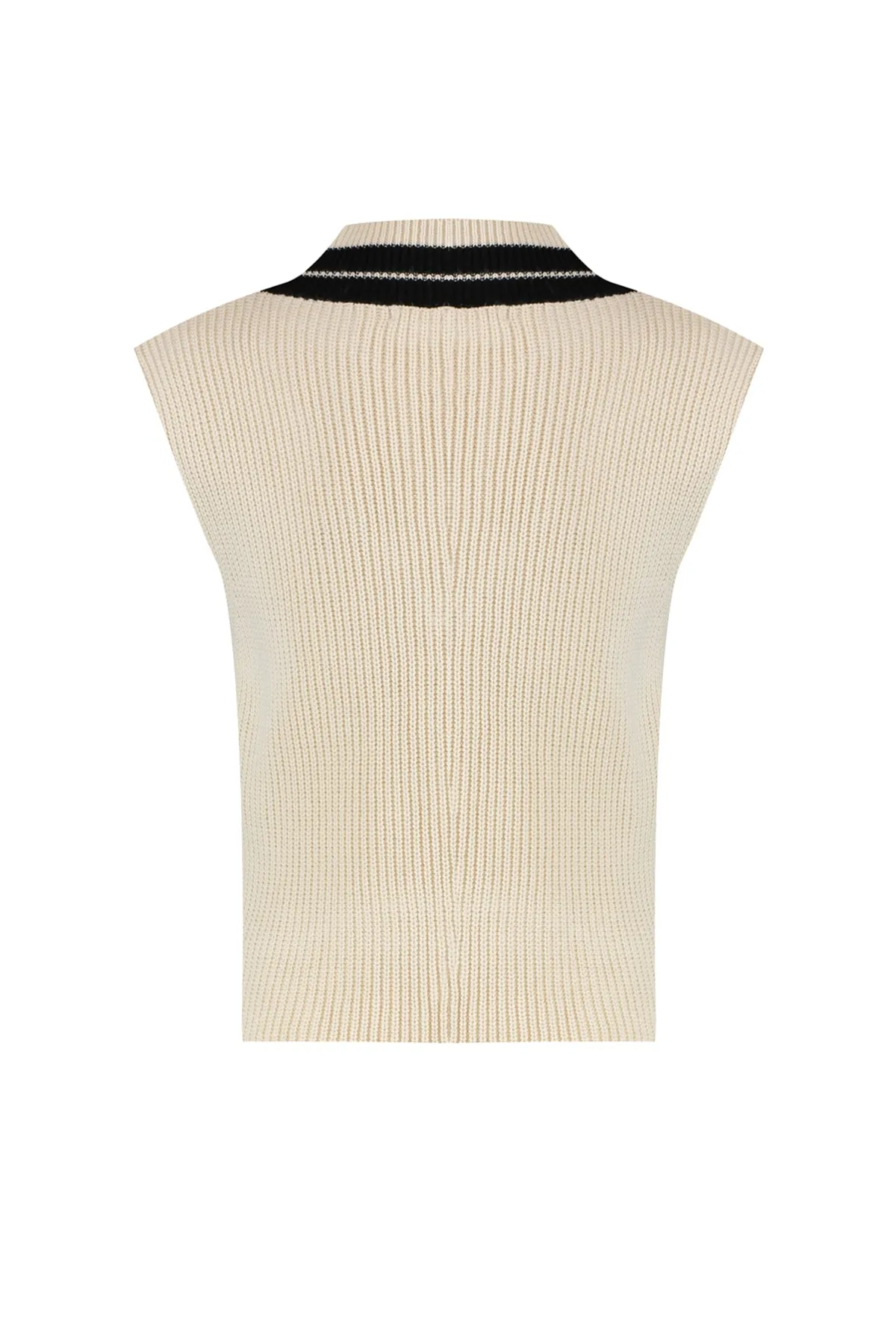 Trendyol Collection  Stone Crop Strickpullover mit V-AusschnittTWOAW21BZ0135