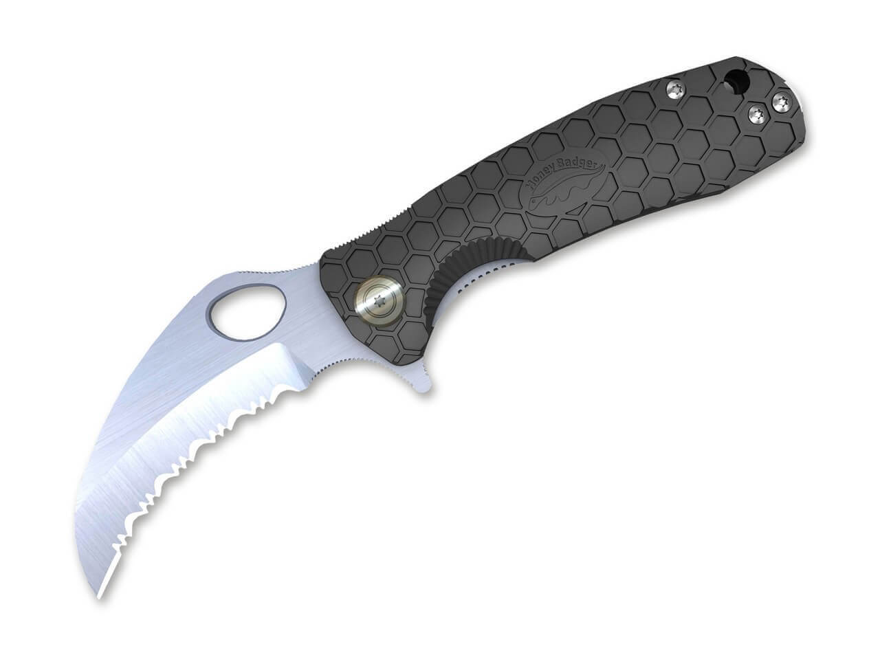 Claw Large Black Serrated