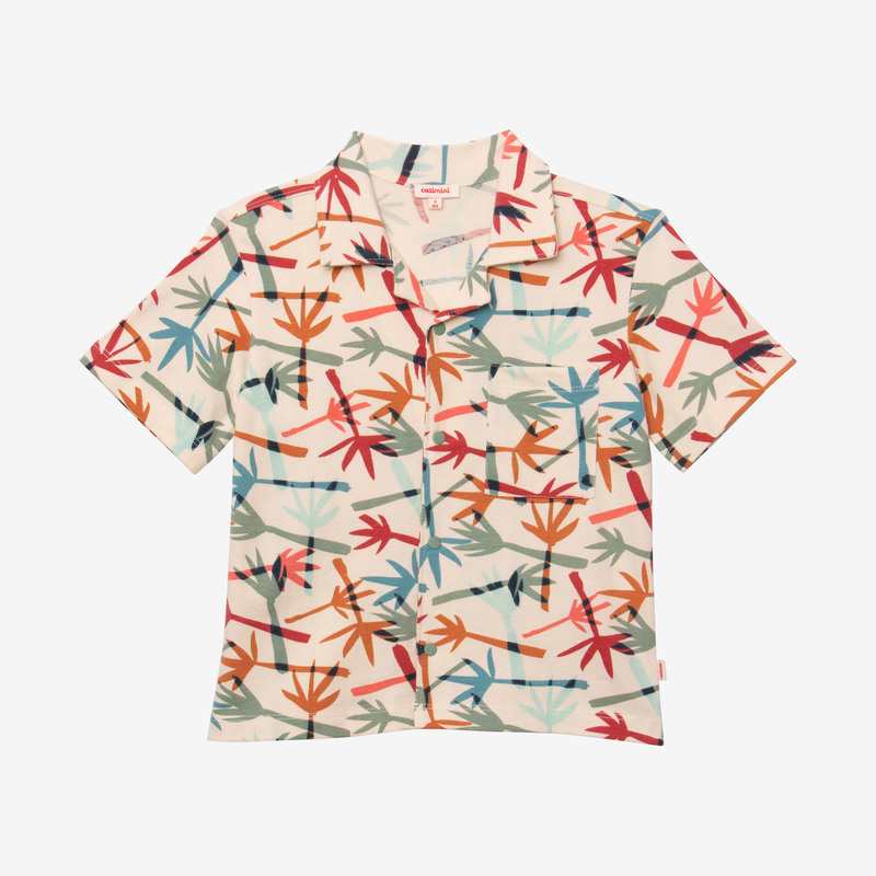 Chemise bébé garçon camo palmes jaune Catimini