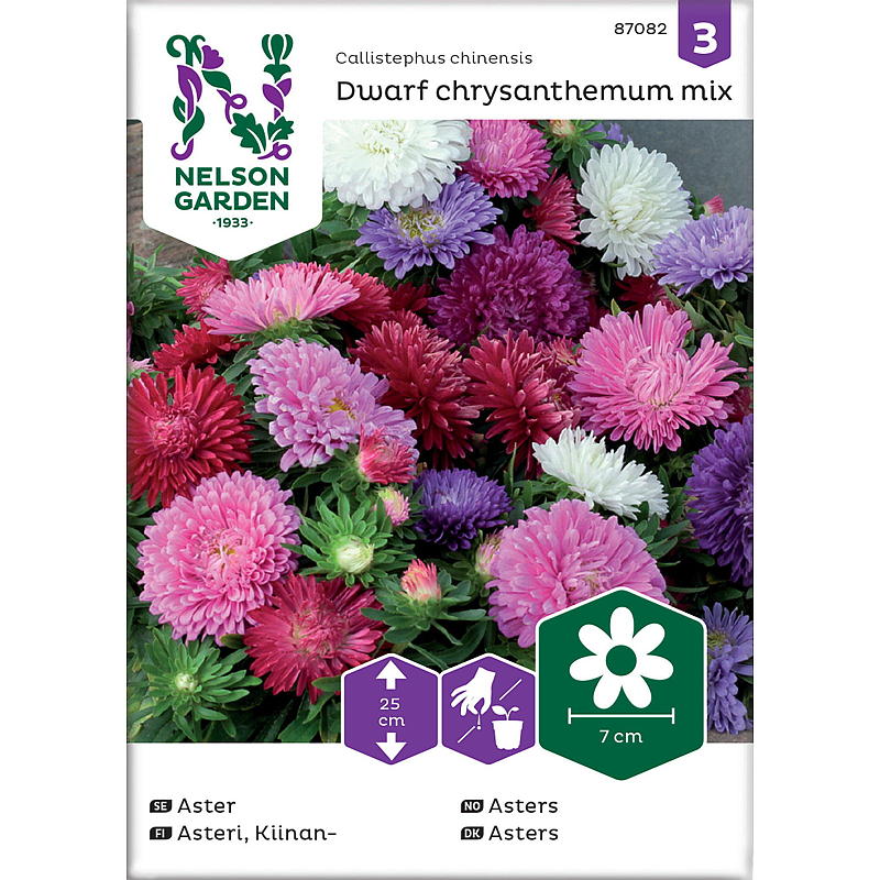Nelson garden Frø Asters Dverg-, mix