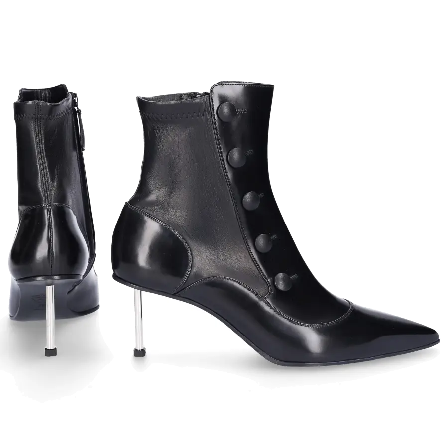 Alexander McQueen - Stiefeletten WHV73 Kalbsleder - schwarz