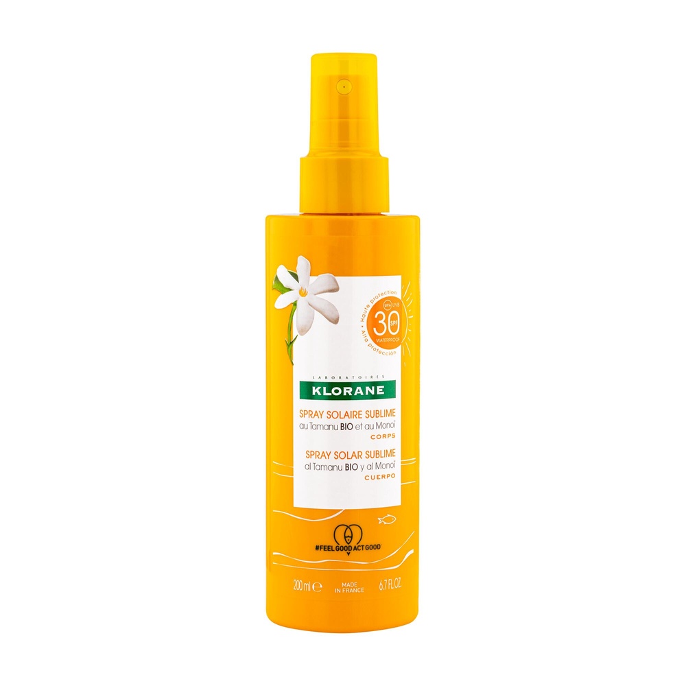 Klorane SOLAIRE Spray solaire sublime SPF 30 - 2 00ml Spray solaire