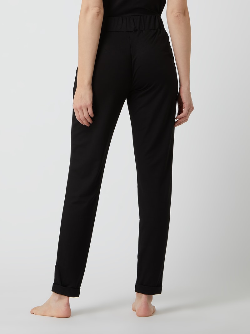 Lounge-Hose mit Modal-Anteil in schwarz