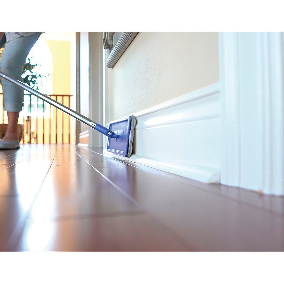 Starlyf Wischmopp Autoclean Mop Bodenwischer-Set, beutellos, selbstreinigendes Wischsystem, Doppelkammereimer, 2,7 Liter