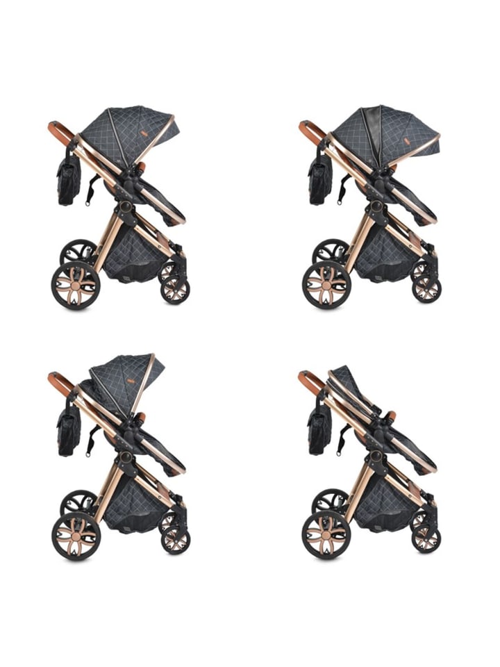 Moni Kinderwagen Alma in schwarz günstig kaufen onesize