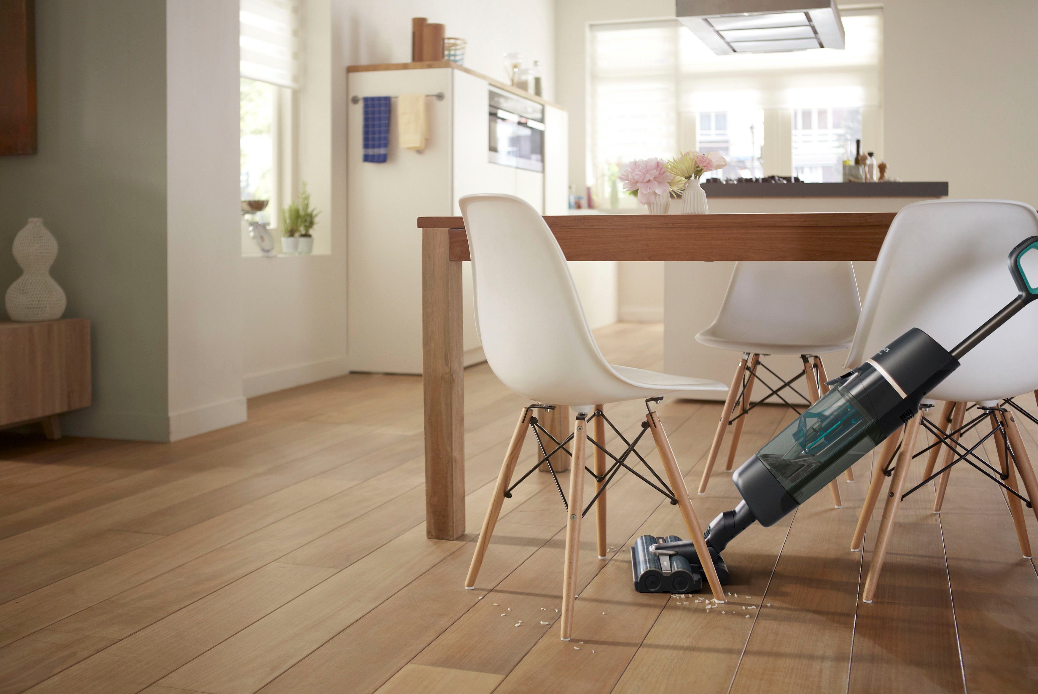 Philips Nass-Trocken-Akkusauger AquaTrio Cordless 7000 Series, Saugen und Wischen in einem Zug, beutellos, XW7110/01