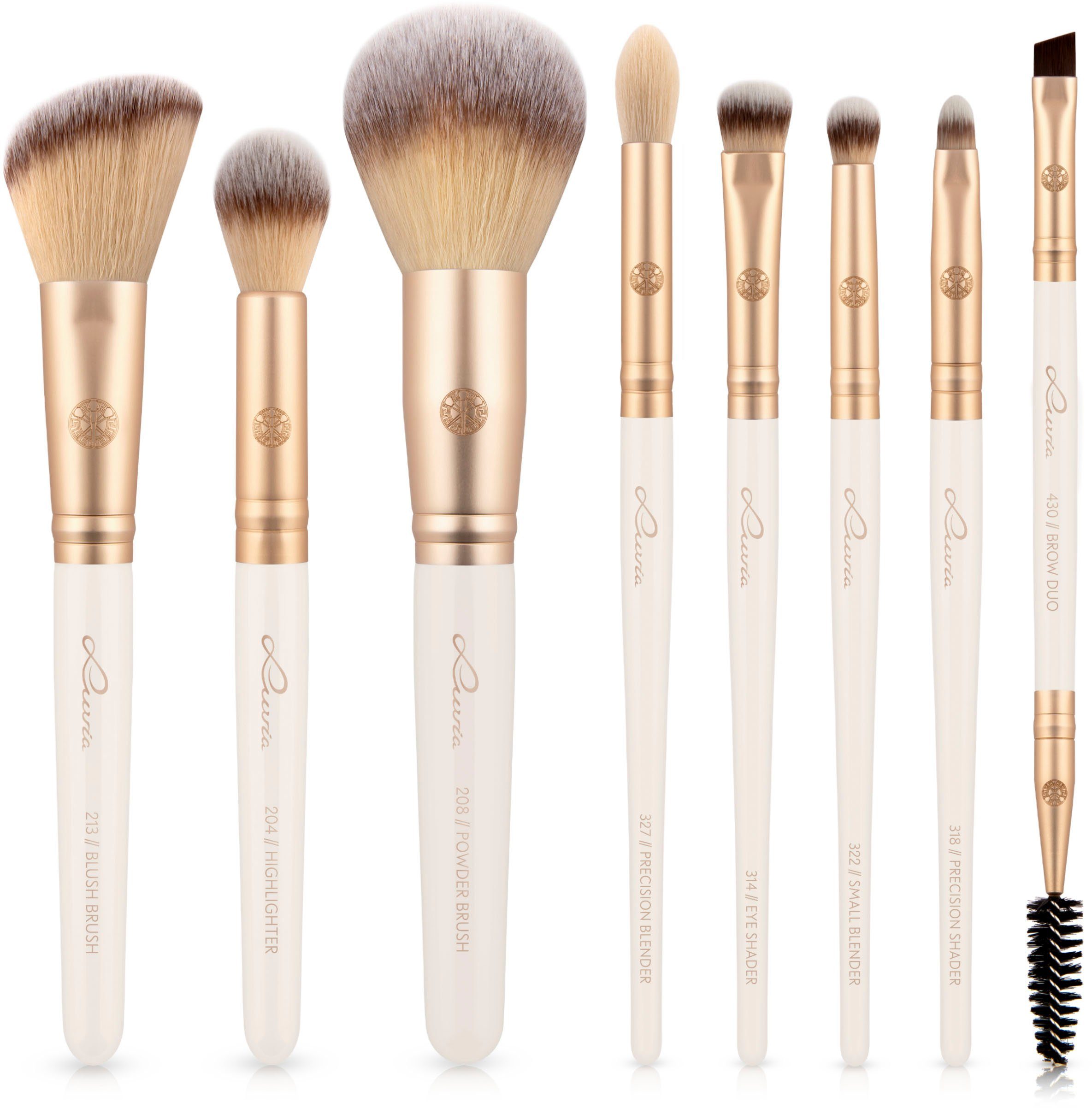 Luvia Cosmetics Schmink-Set Prime Vegan Champagne, 11-tlg., Kosmetikpinsel-Set