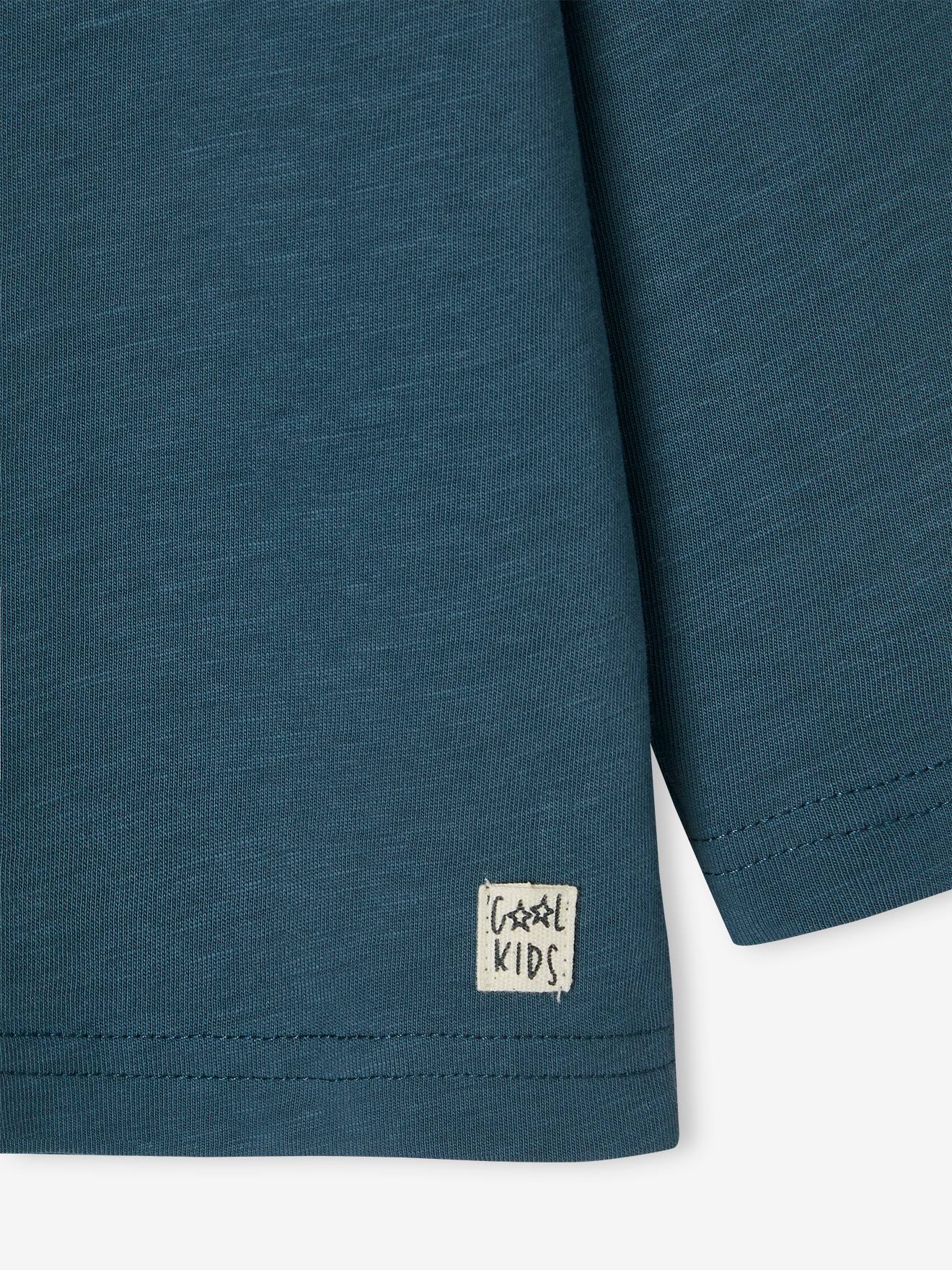 T-shirt couleur Basics personnalisable garçon manches longues ecru
