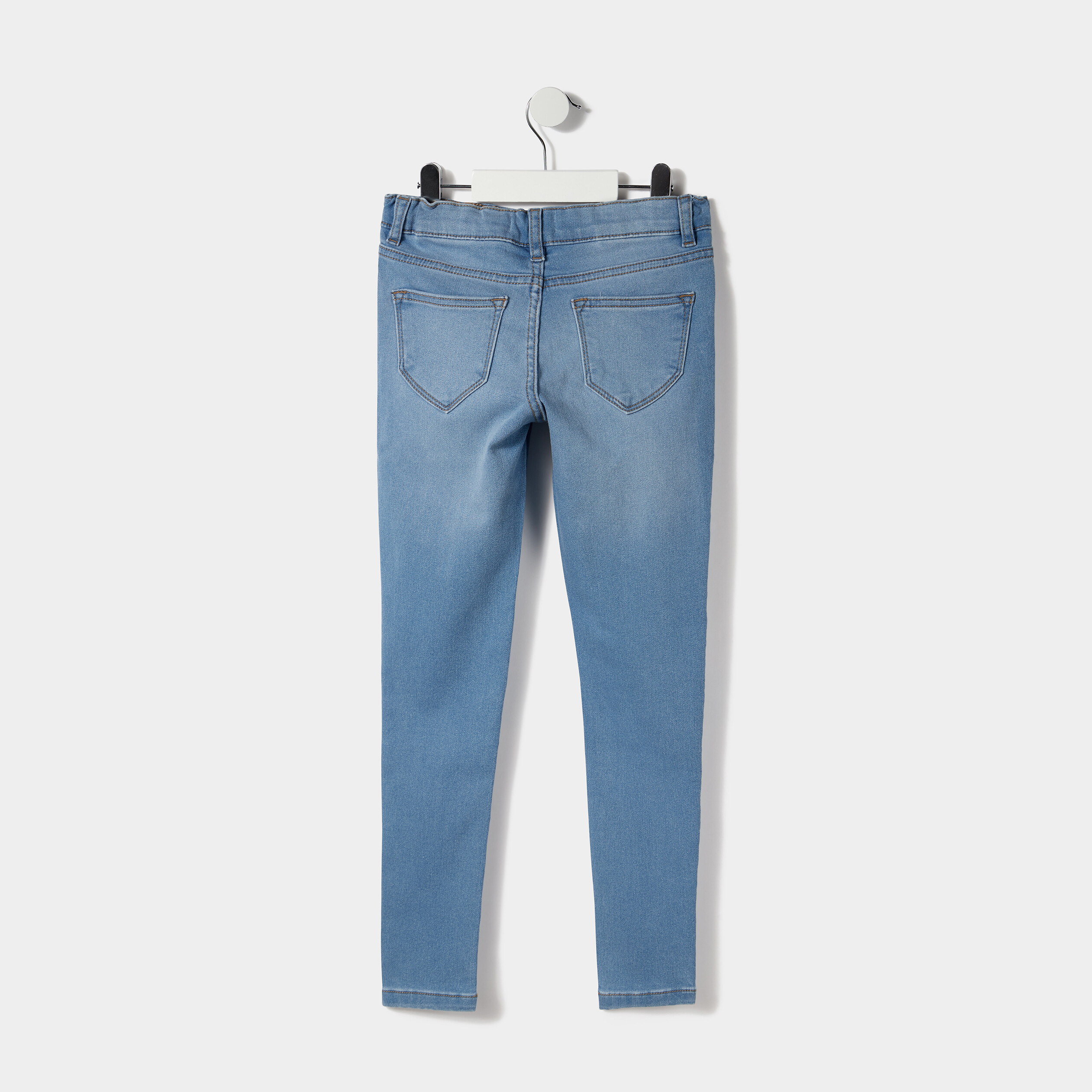 Jegging taille élastiquée denim double stone fille | La Halle