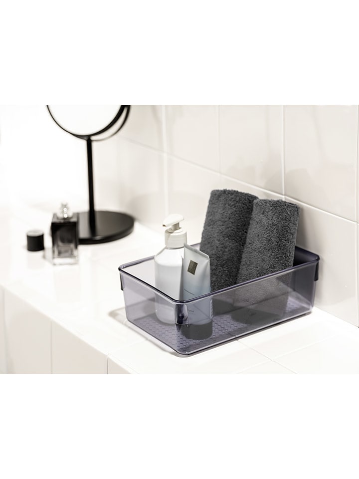 Wenko Aufbewahrungsbox ''San Diego'' in Grau - (B)24,4 x (H)8,5 x (T)16,3 cm günstig kaufen onesize