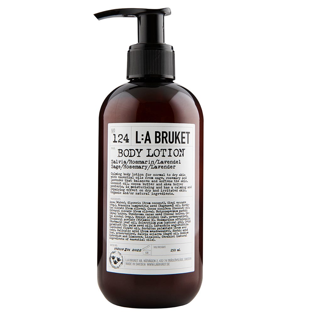 L:A BRUKET 124 Body Lotion Salvia, Rosmarin & Lavendel 250 ml