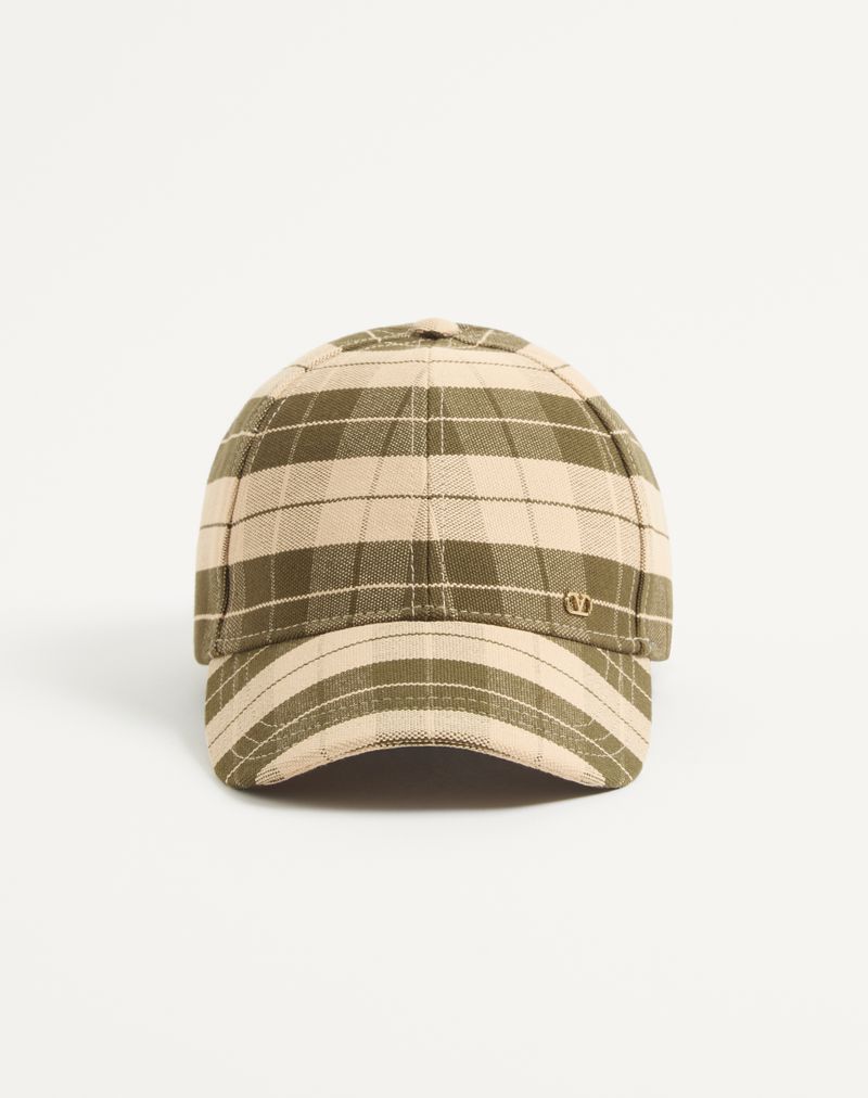 Valentino Garavani VLogo signatur check stof baseballkasket