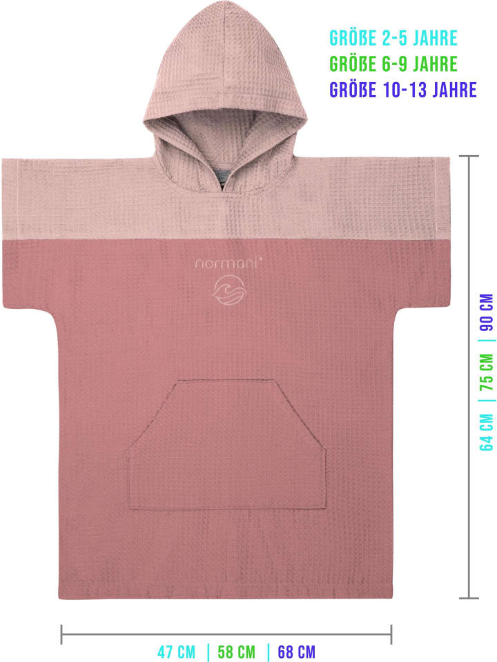 normani Kinder Badeponcho Baku in Rosa günstig kaufen