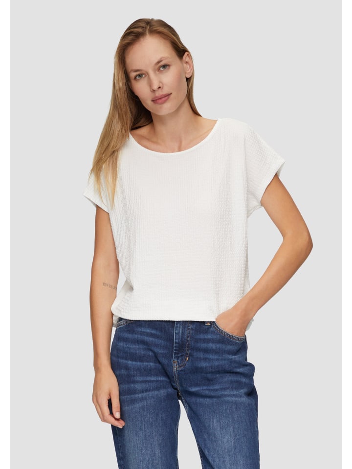 s.Oliver T-Shirt kurzarm in Creme günstig kaufen 40