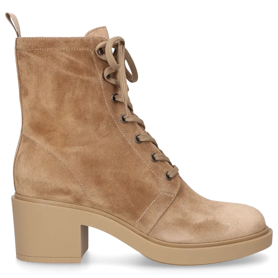 Gianvito Rossi - Stiefeletten FOSTER Veloursleder - beige