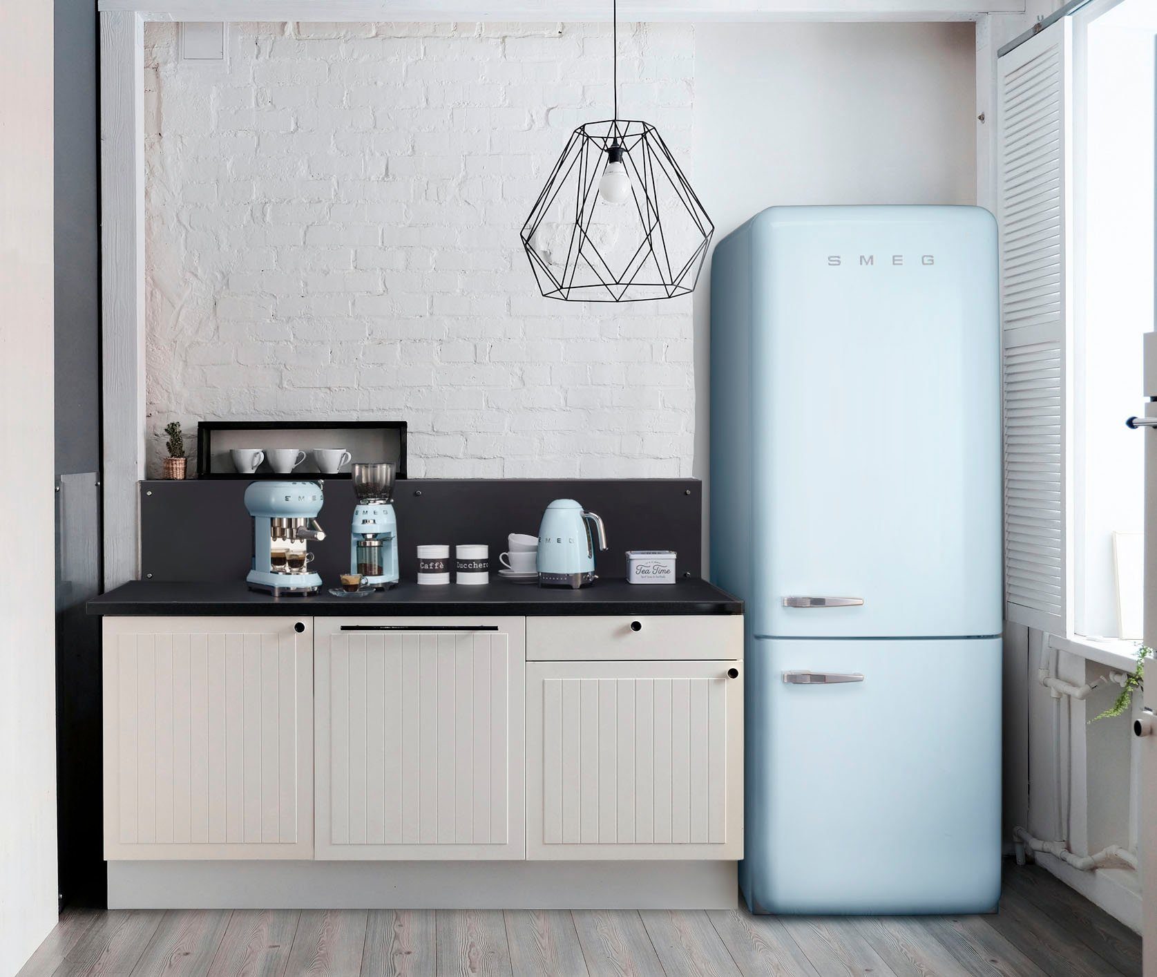 Smeg Kühl-/Gefrierkombination FAB38RPB5, 205 cm hoch, 70,6 cm breit