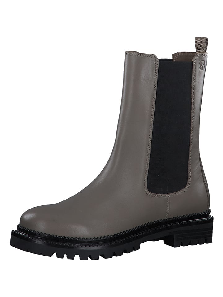 s.Oliver Chelsea-Boots in Beige/ Hellbraun günstig kaufen