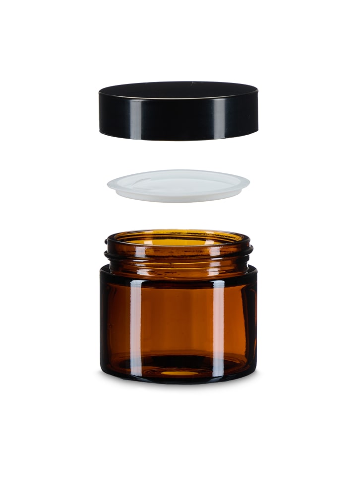 relaxdays 16 x Salbentiegel in Braun/ Schwarz - 60 ml günstig kaufen onesize