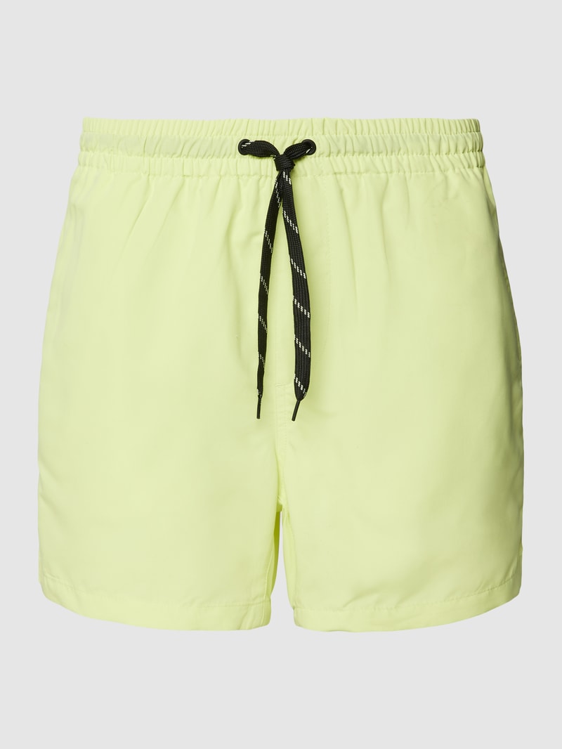Badehose mit elastischem Bund Modell 'TED' in hellgelb