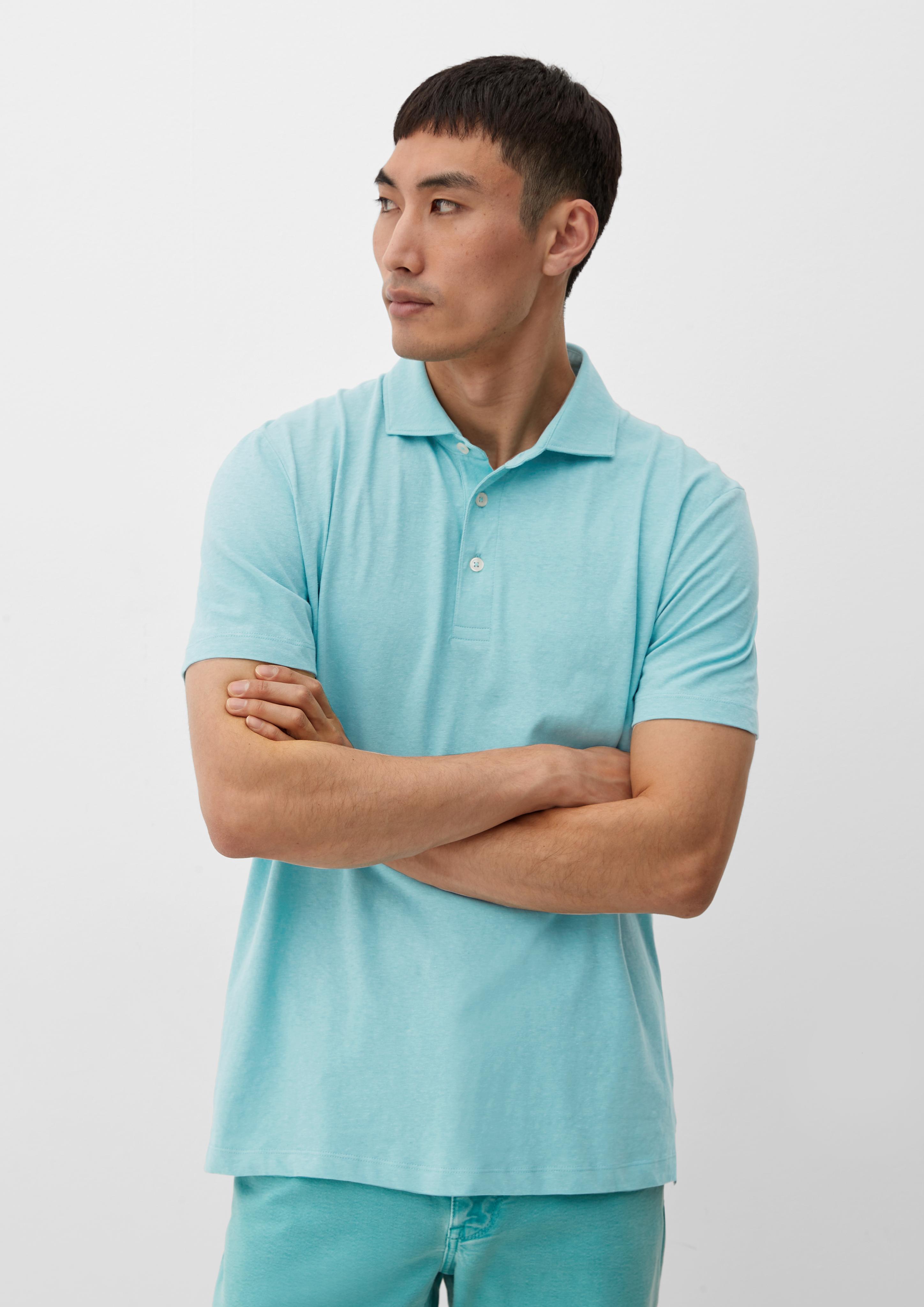 Poloshirt aus Leinenmix  2129832-6120