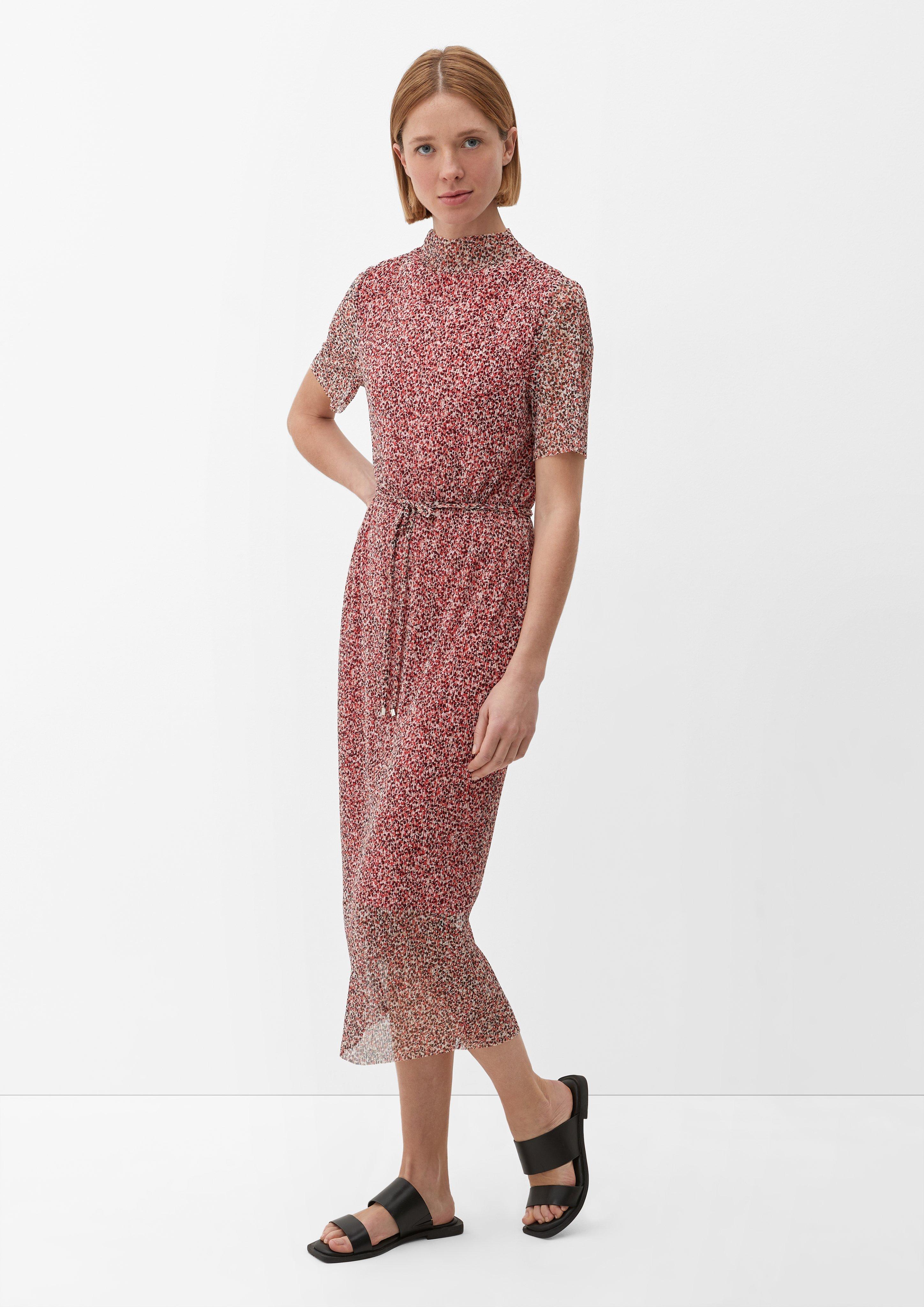 Mesh-Kleid mit Plisseefalten  2129973-45A5