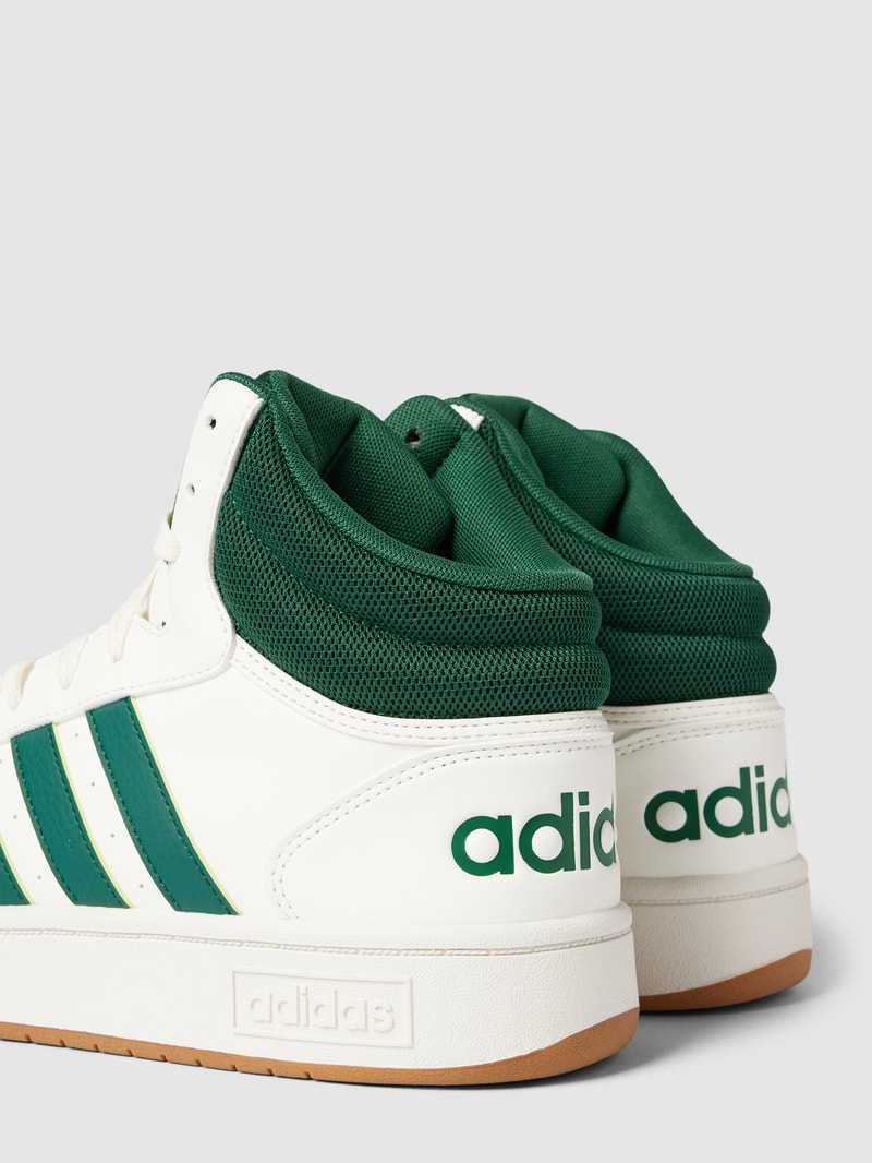 High Top Sneaker mit Kontrastbesatz Modell 'HOOPS 3.0 MID' in weiß