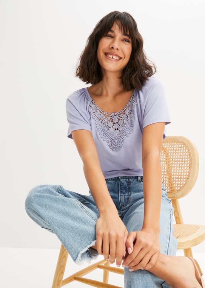 Shirt mit Spitze