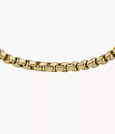 Fossil Gliederarmband Ellis Core Chains Edelstahl goldfarben