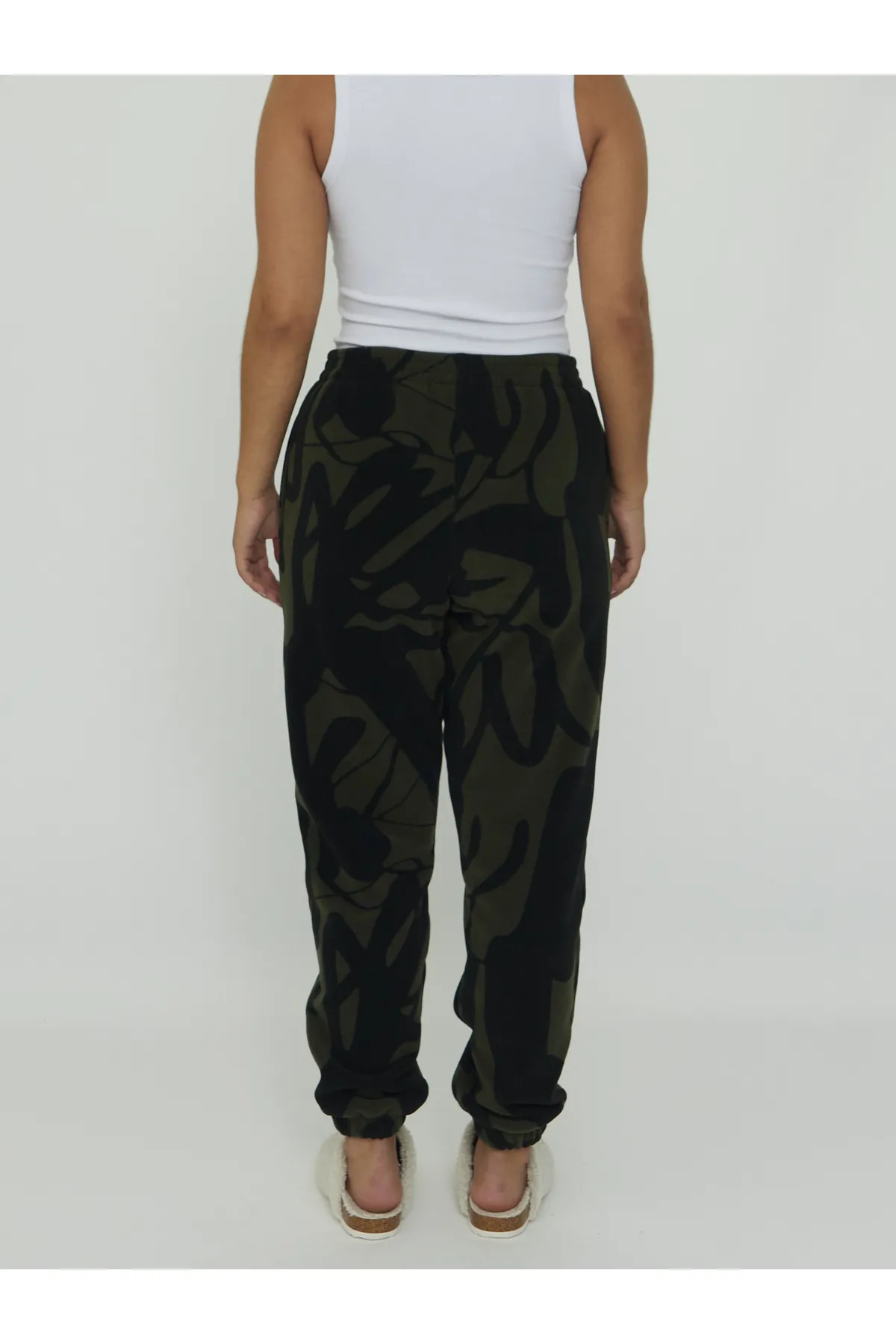 Mazine  Jogginghose aus Fleece mit Loop-Print