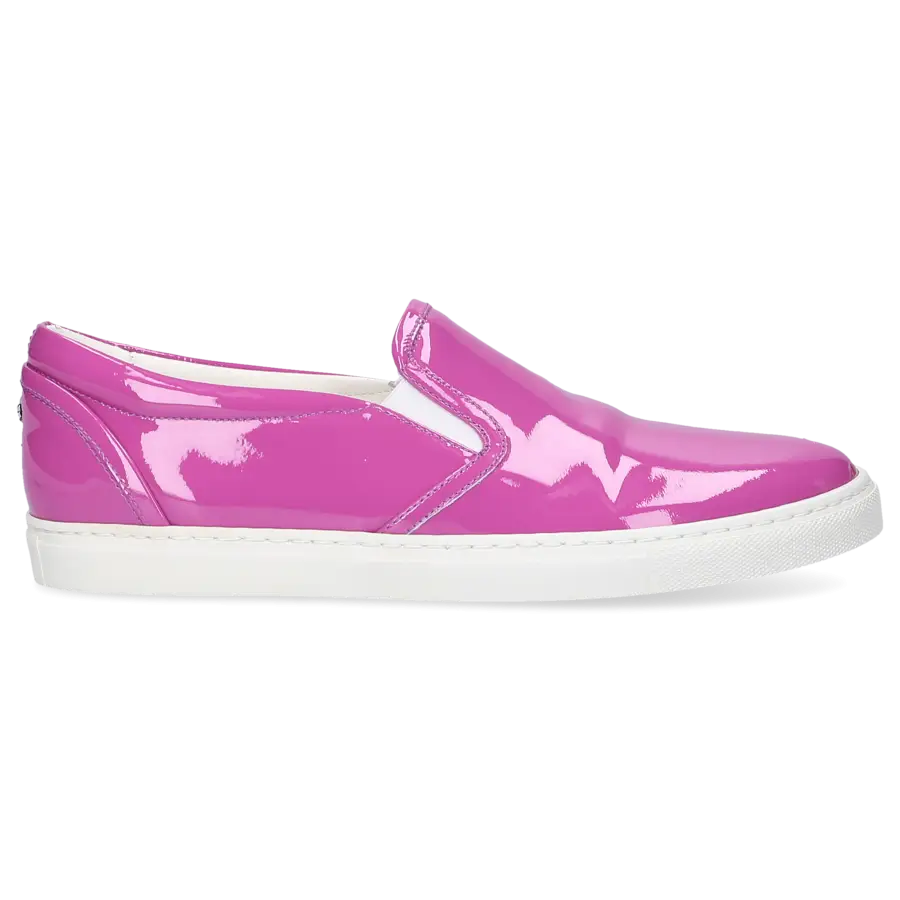 Dsquared2 - Sneaker low Kalbsleder Lackleder lila - pink